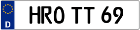 Trailer License Plate